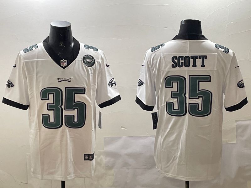 Men Philadelphia Eagles #35 Scott White Second generations 2025 Nike Vapor Limited NFL Jersey style 3->philadelphia eagles->NFL Jersey